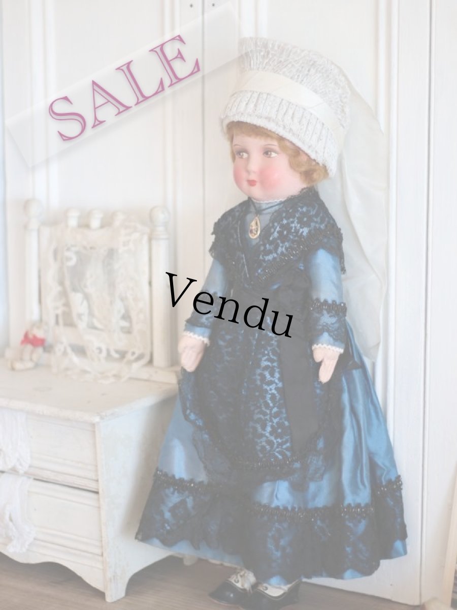 画像1: Papier mache doll /France (1)