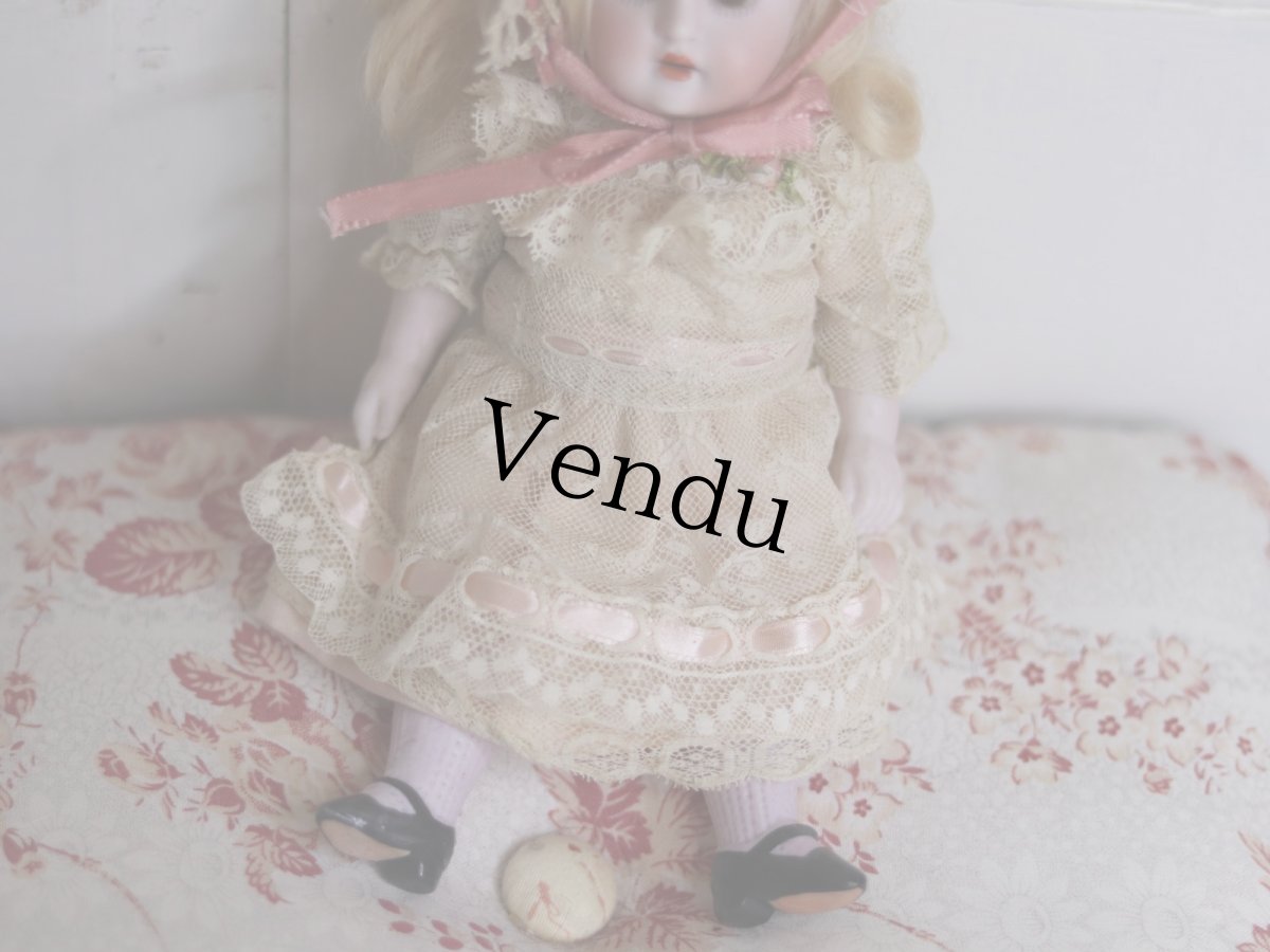 画像6: Kestner all bisque lavender socks//8.5in (6)