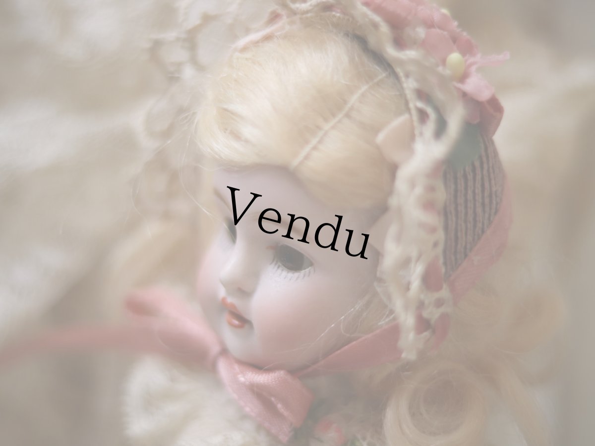 画像5: Kestner all bisque lavender socks//8.5in (5)