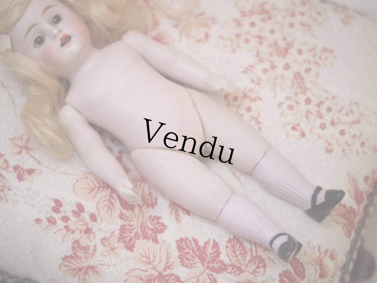 画像12: Kestner all bisque lavender socks//8.5in (12)