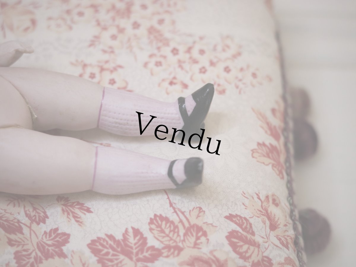 画像9: Kestner all bisque lavender socks//8.5in (9)