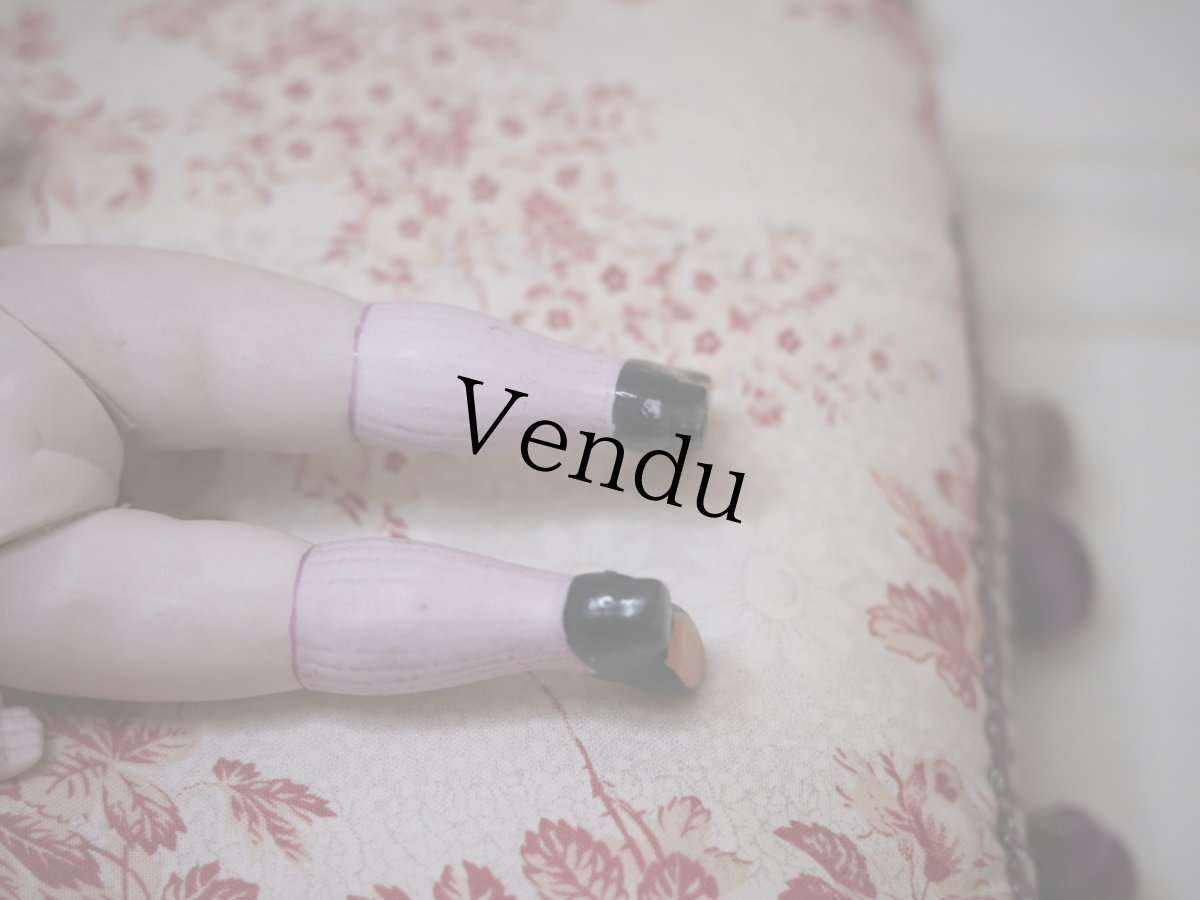 画像10: Kestner all bisque lavender socks//8.5in (10)