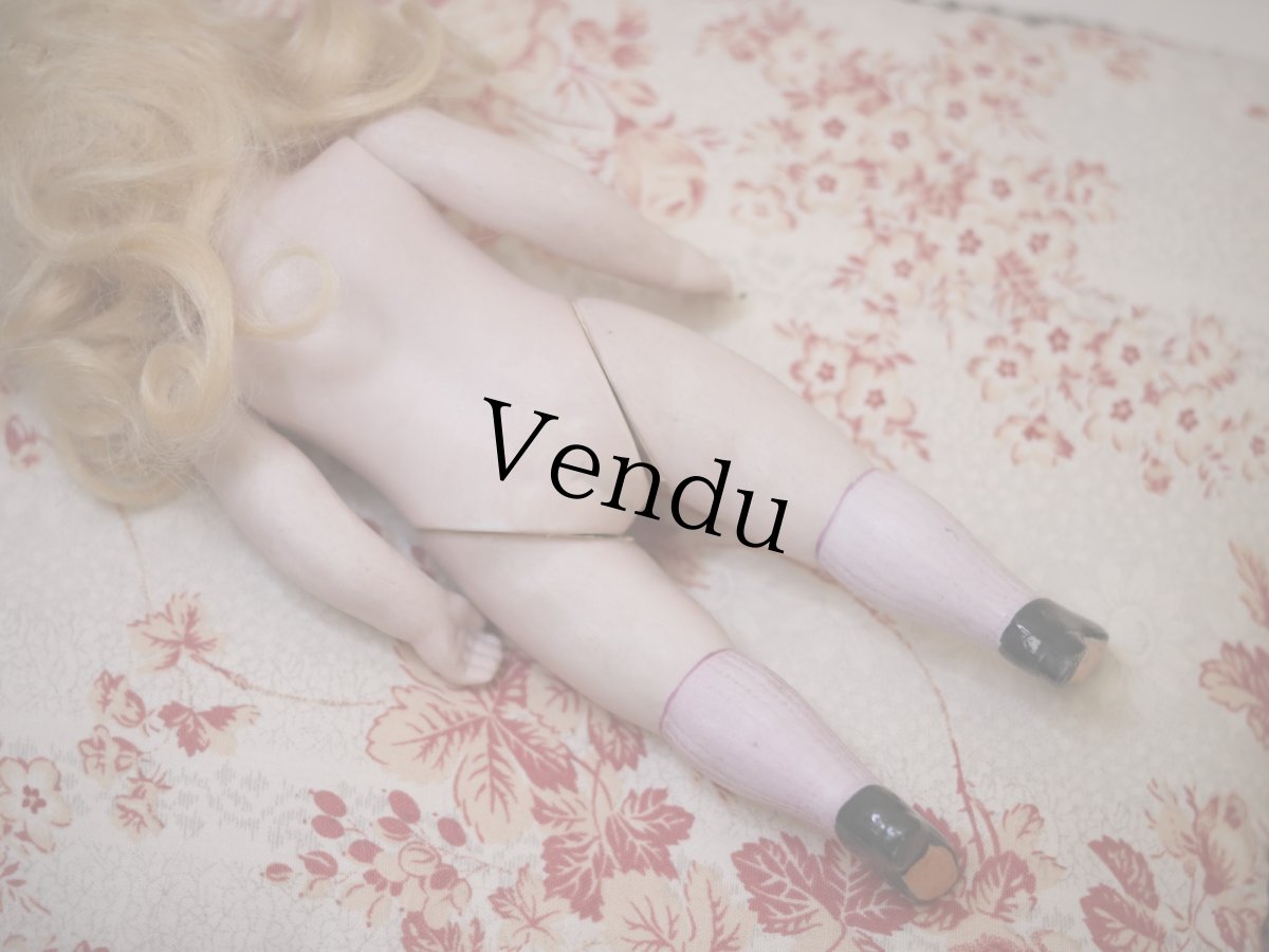 画像13: Kestner all bisque lavender socks//8.5in (13)