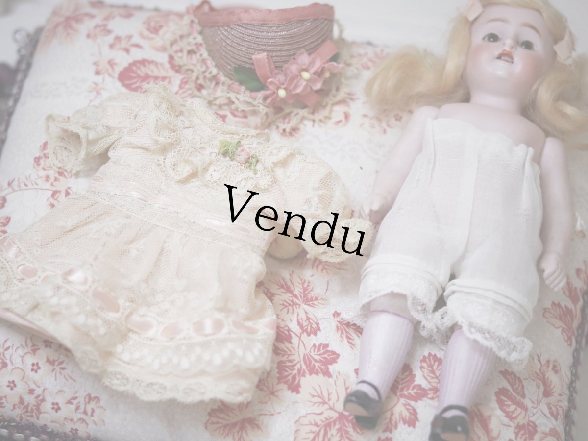 画像15: Kestner all bisque lavender socks//8.5in (15)