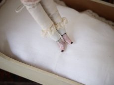 画像7: Victorian Blonde China Head Doll Wearing a Pink Corset＆Pink Boots//6.7in (7)