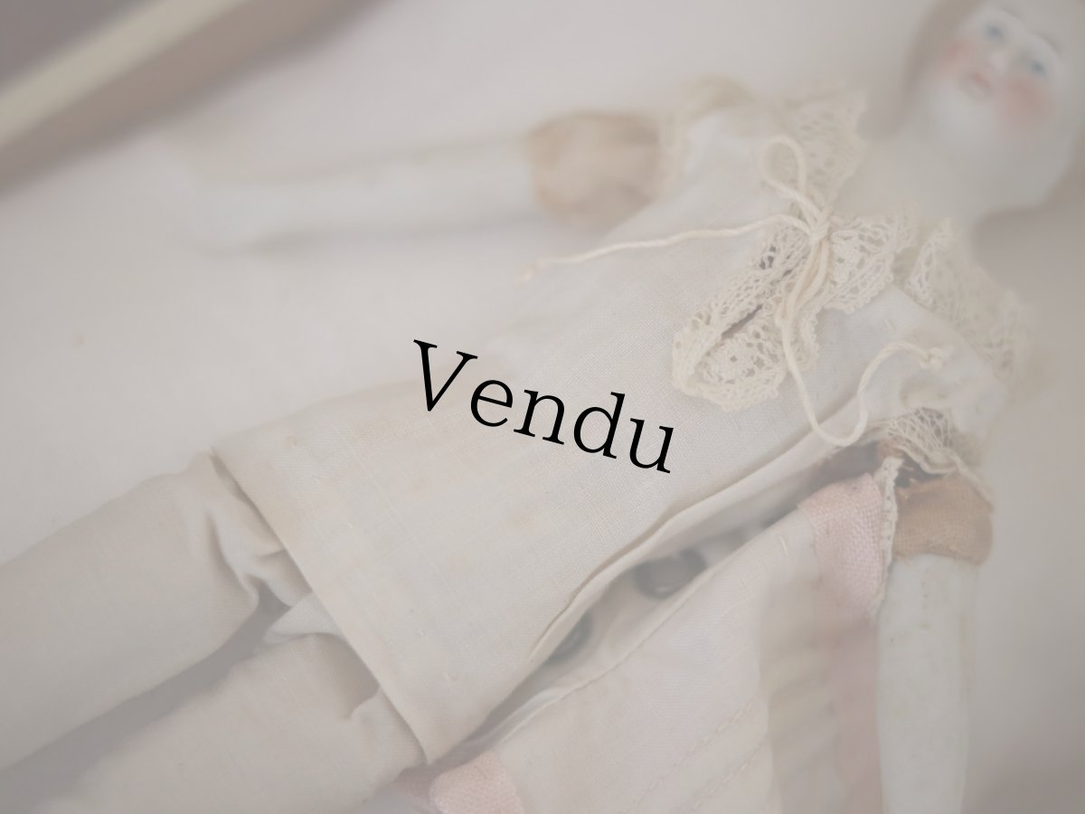 画像9: Victorian Blonde China Head Doll Wearing a Pink Corset＆Pink Boots//6.7in (9)