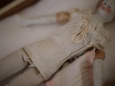画像9: Victorian Blonde China Head Doll Wearing a Pink Corset＆Pink Boots//6.7in (9)
