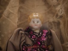 画像2: Blonde China Head Doll //6.7in (2)
