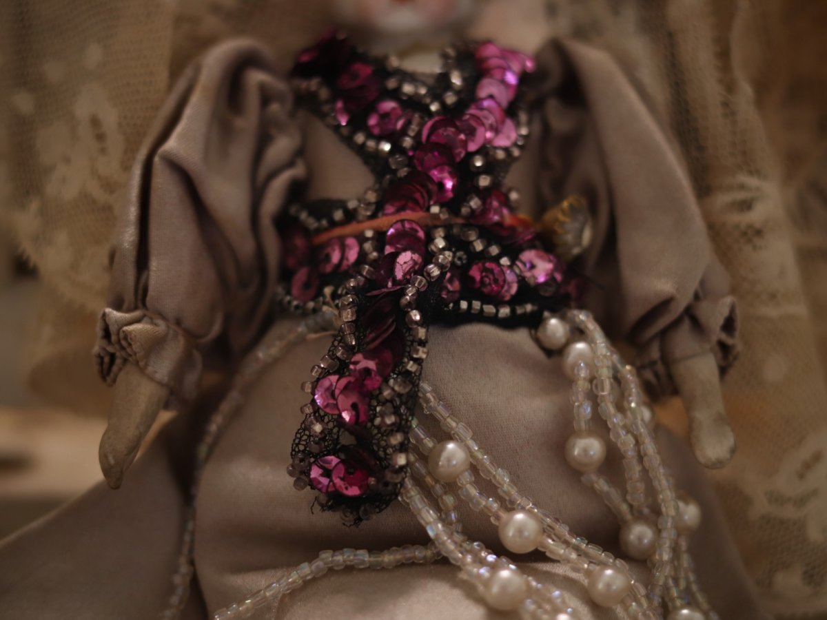 画像3: Blonde China Head Doll //6.7in (3)