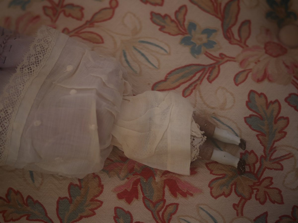 画像8: Blonde China Head Doll //6.7in (8)