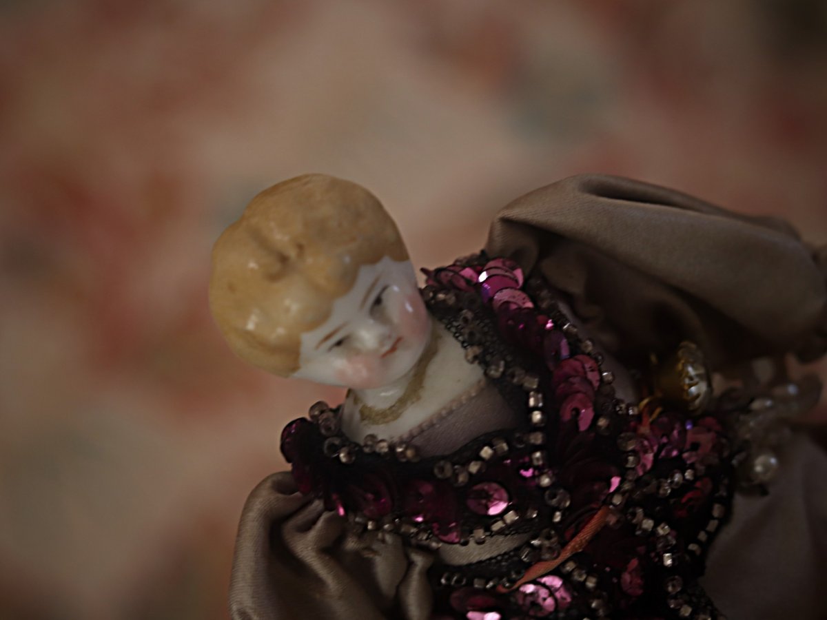 画像11: Blonde China Head Doll //6.7in (11)