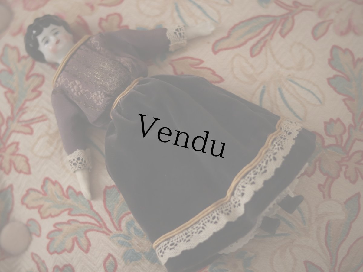 画像9: China Head Doll /Blouse Shoulder //8in (9)