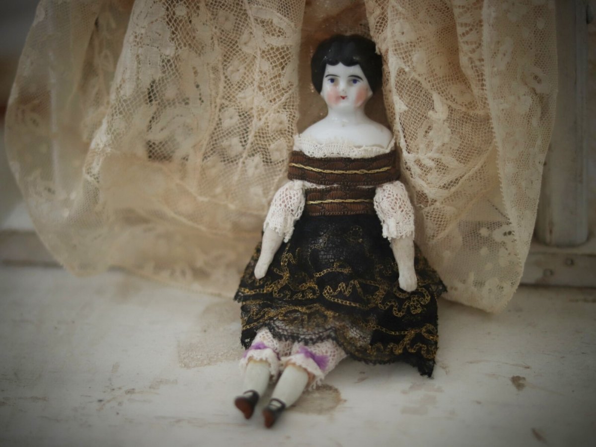 画像1: China Head Doll //6.7in (1)