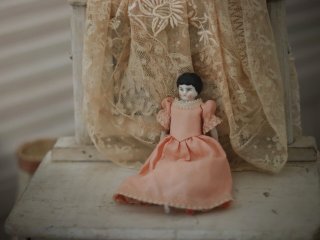 Antique toricoTte China Head Doll //6.1in/Chinahead Doll/チャイナ