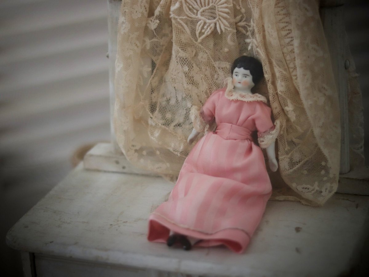 画像1: China Head Doll //7.2in (1)