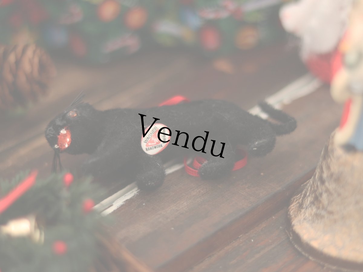 画像14: Wagner Handwork  小さな動物たちシリーズ/赤いリボンのクリスマスオーナメント / Wagner Künstlerschutz (14)