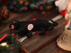 画像14: Wagner Handwork  小さな動物たちシリーズ/赤いリボンのクリスマスオーナメント / Wagner Künstlerschutz (14)