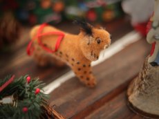 画像17: Wagner Handwork  小さな動物たちシリーズ/赤いリボンのクリスマスオーナメント / Wagner Künstlerschutz (17)