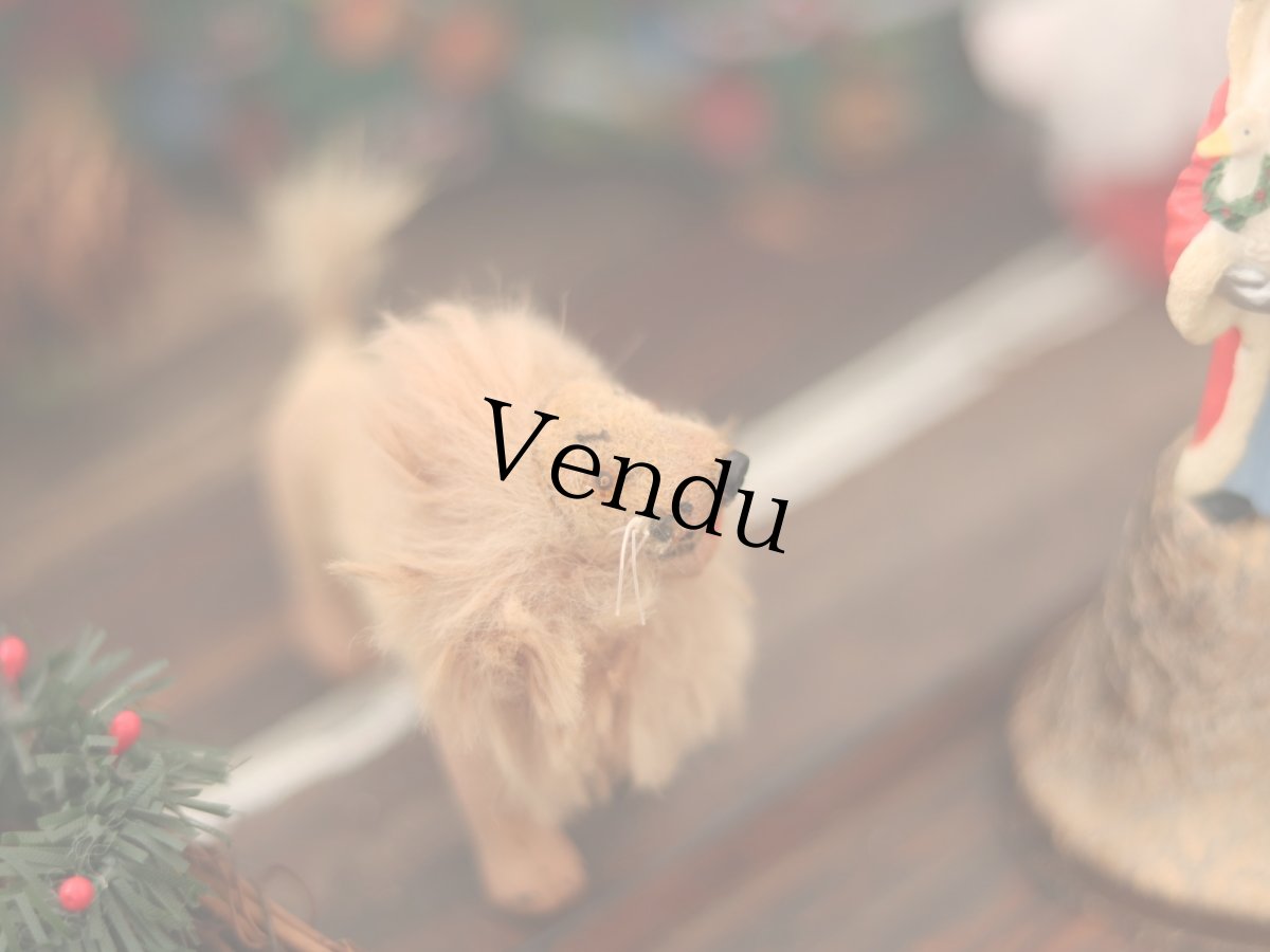 画像7: Wagner Handwork  小さな動物たちシリーズ/赤いリボンのクリスマスオーナメント / Wagner Künstlerschutz (7)