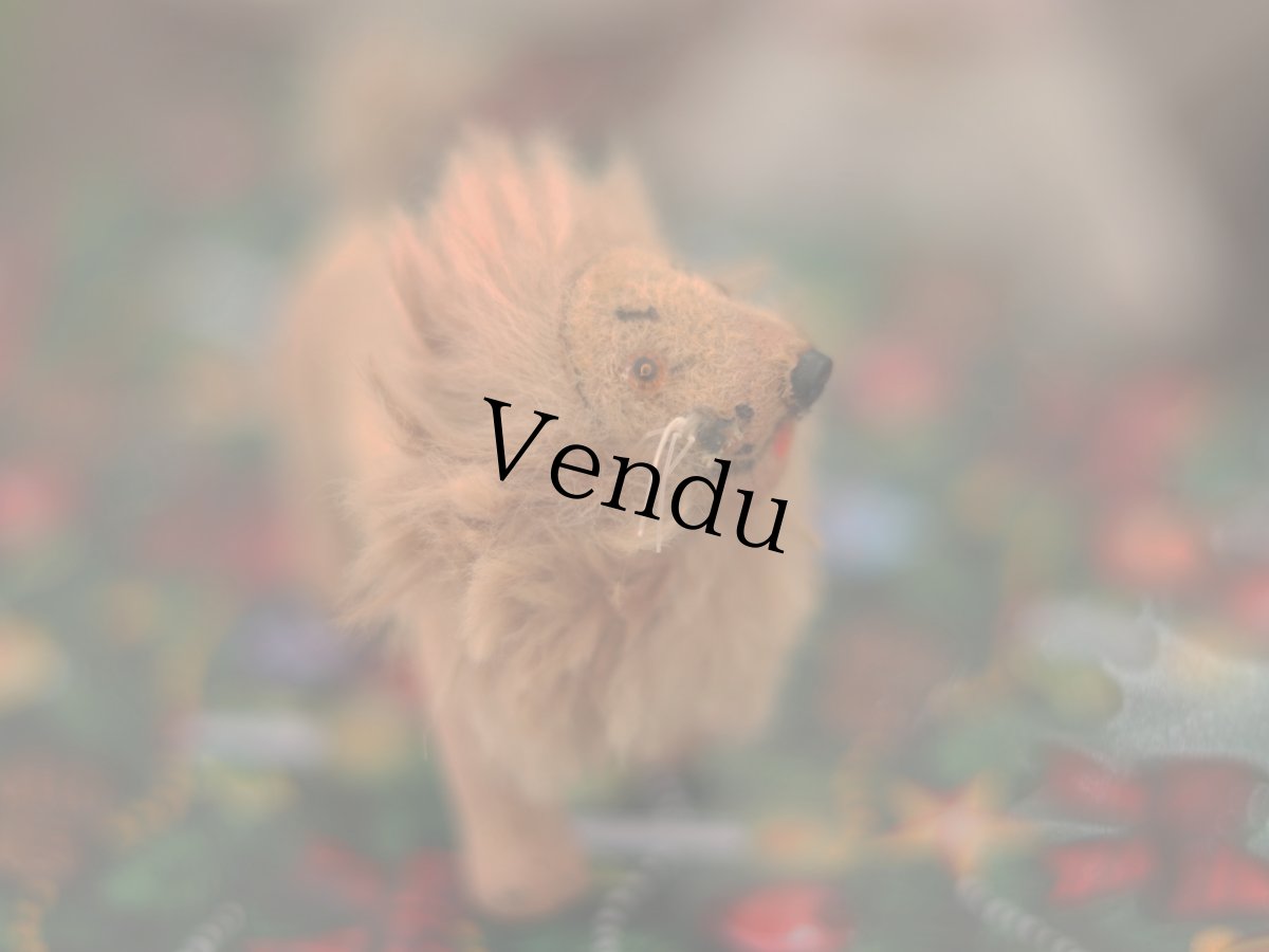 画像5: Wagner Handwork  小さな動物たちシリーズ/赤いリボンのクリスマスオーナメント / Wagner Künstlerschutz (5)