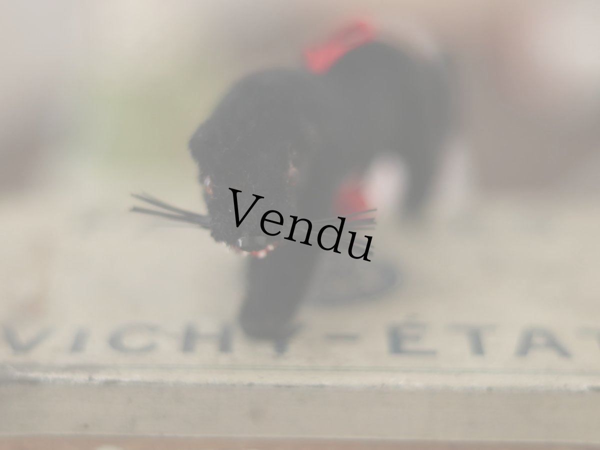 画像11: Wagner Handwork  小さな動物たちシリーズ/赤いリボンのクリスマスオーナメント / Wagner Künstlerschutz (11)