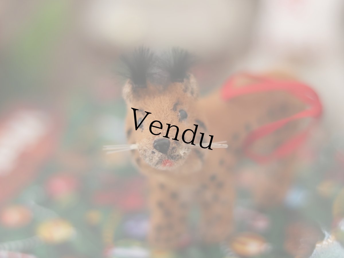 画像16: Wagner Handwork  小さな動物たちシリーズ/赤いリボンのクリスマスオーナメント / Wagner Künstlerschutz (16)