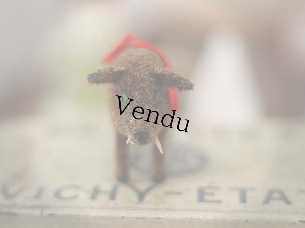 画像29: Wagner Handwork  小さな動物たちシリーズ/赤いリボンのクリスマスオーナメント / Wagner Künstlerschutz (29)