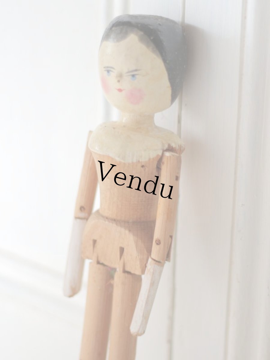 画像6: Wooden Peg Doll A (6)
