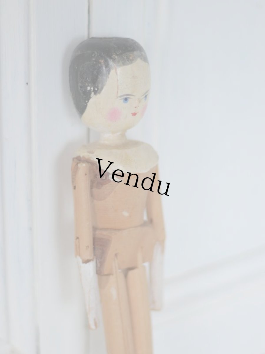 画像5: Wooden Peg Doll B (5)