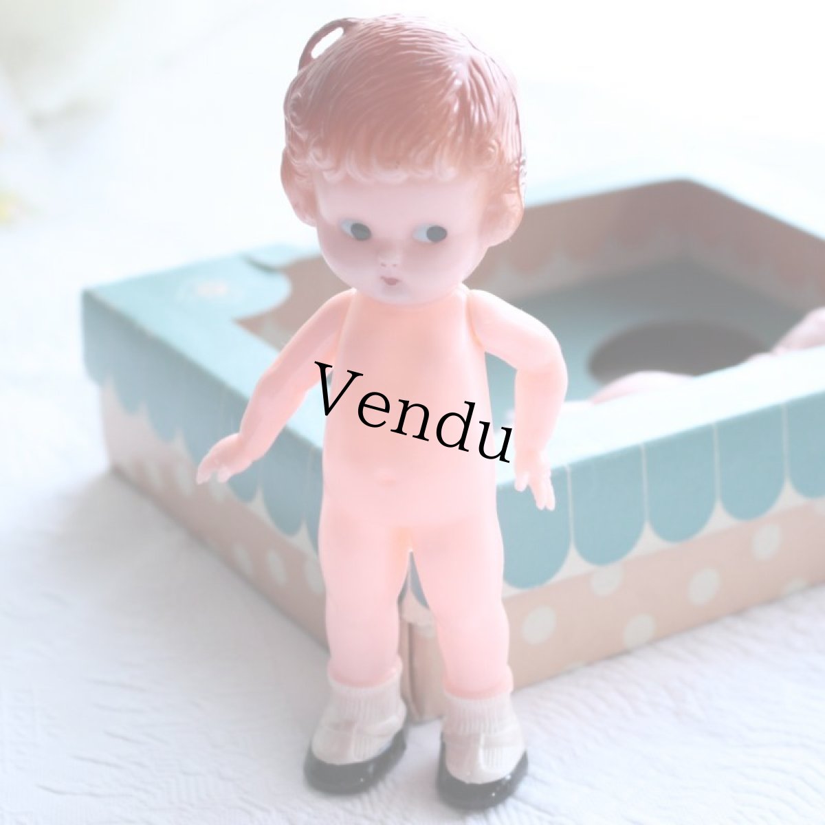 画像2: Knickerbockerちゃんペアー 箱入りセルロイドドール * (2)