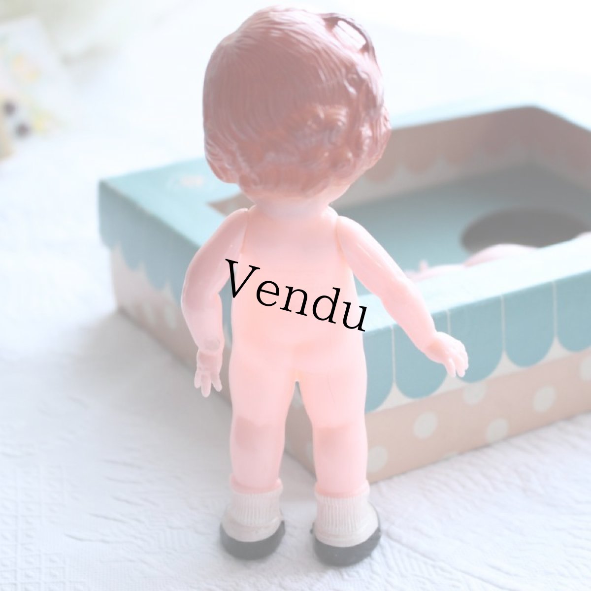 画像3: Knickerbockerちゃんペアー 箱入りセルロイドドール * (3)