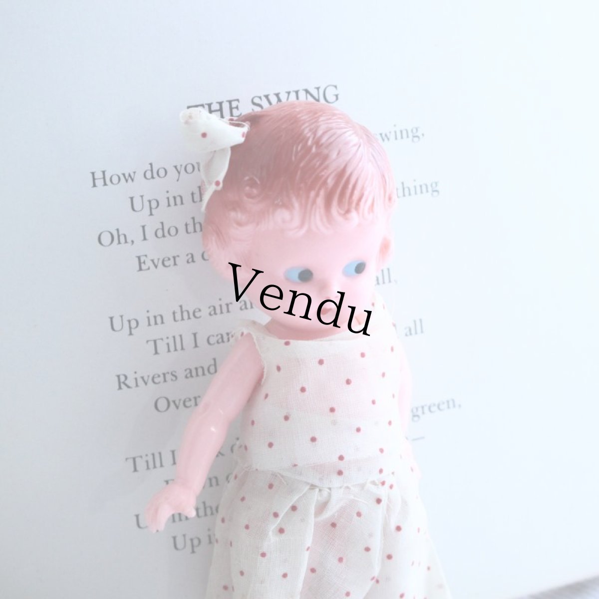 画像2: Knickerbockerブルーアイ＆ソックスのセルロイドドール ＊ (2)