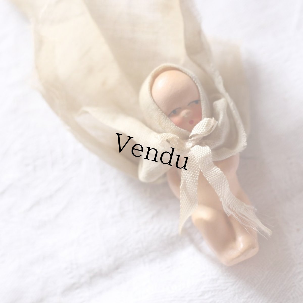 画像3: 小さな小さな洗礼服のベビービスクドール* (3)