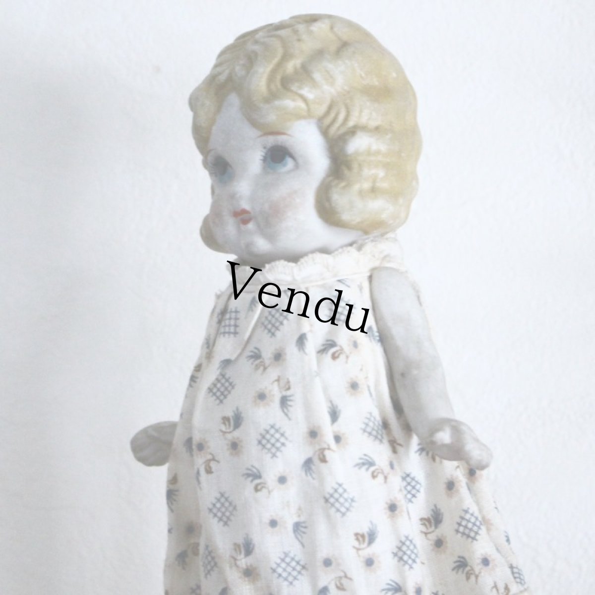 画像6: ブロンドカールのビスクドール (6)