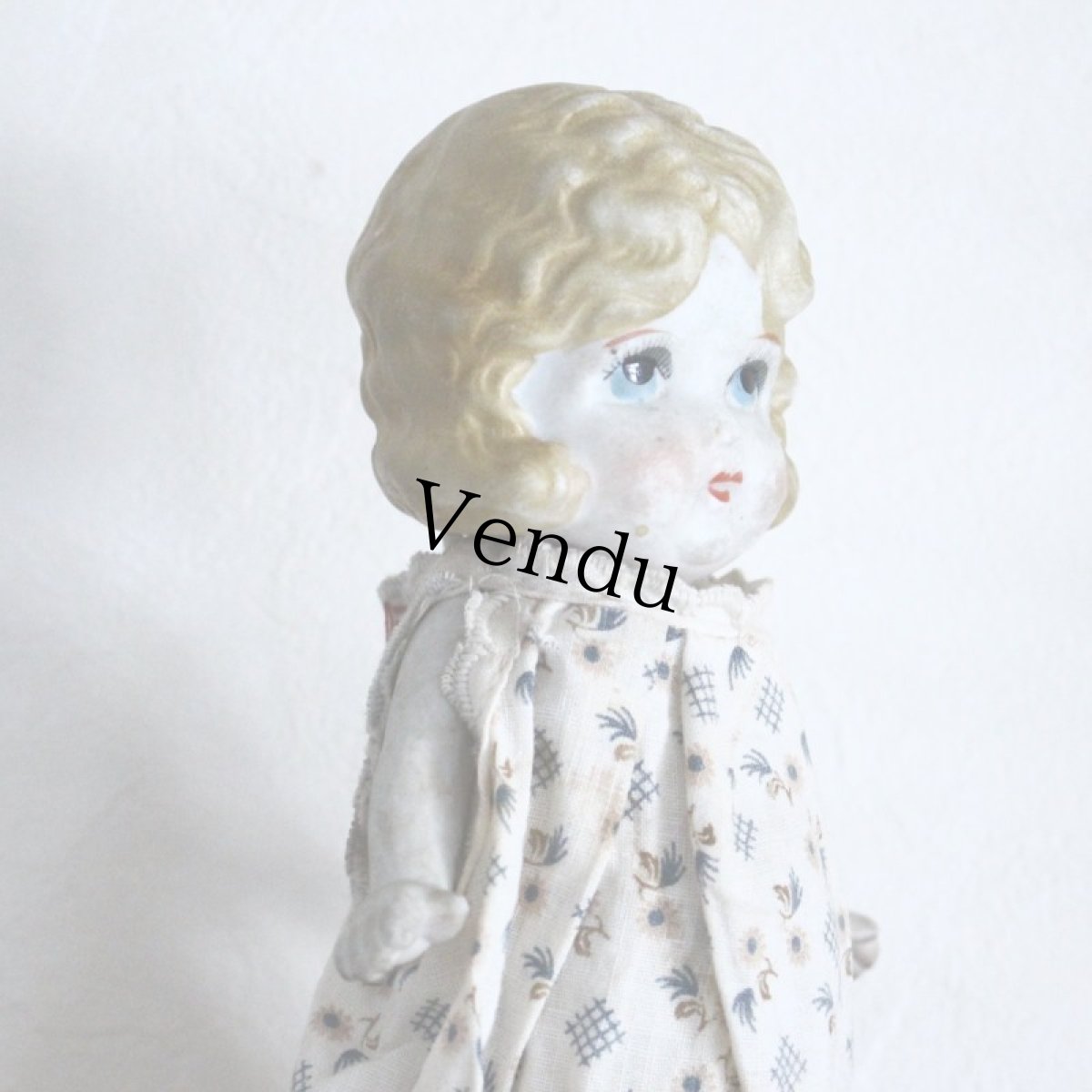 画像7: ブロンドカールのビスクドール (7)