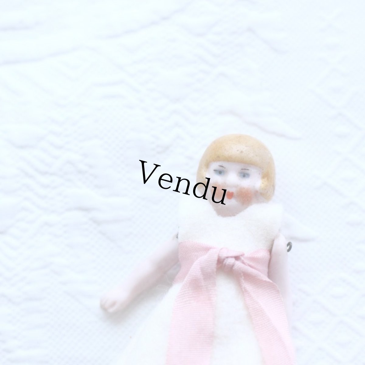 画像2: ピンクの大きなリボンの可愛いフラッパーガール* (2)