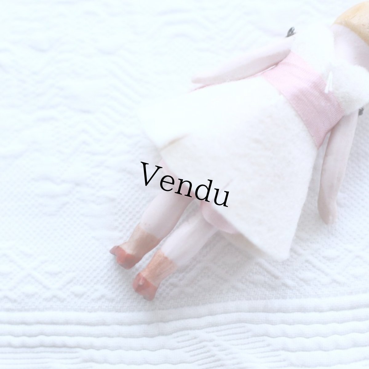 画像5: ピンクの大きなリボンの可愛いフラッパーガール* (5)