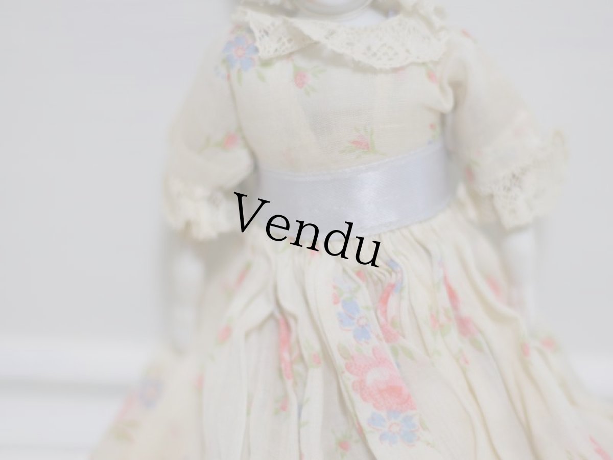 画像5: RARE!!Hertwig China head doll/Body print//チャイナヘッドドール// 9in (5)