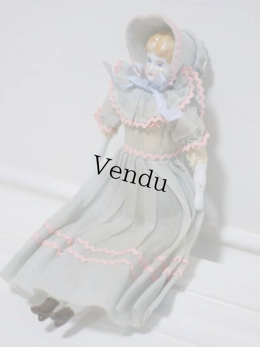 画像4: Rare!! Hertwig China head doll/チャイナヘッドドール// 8-1/4in (4)