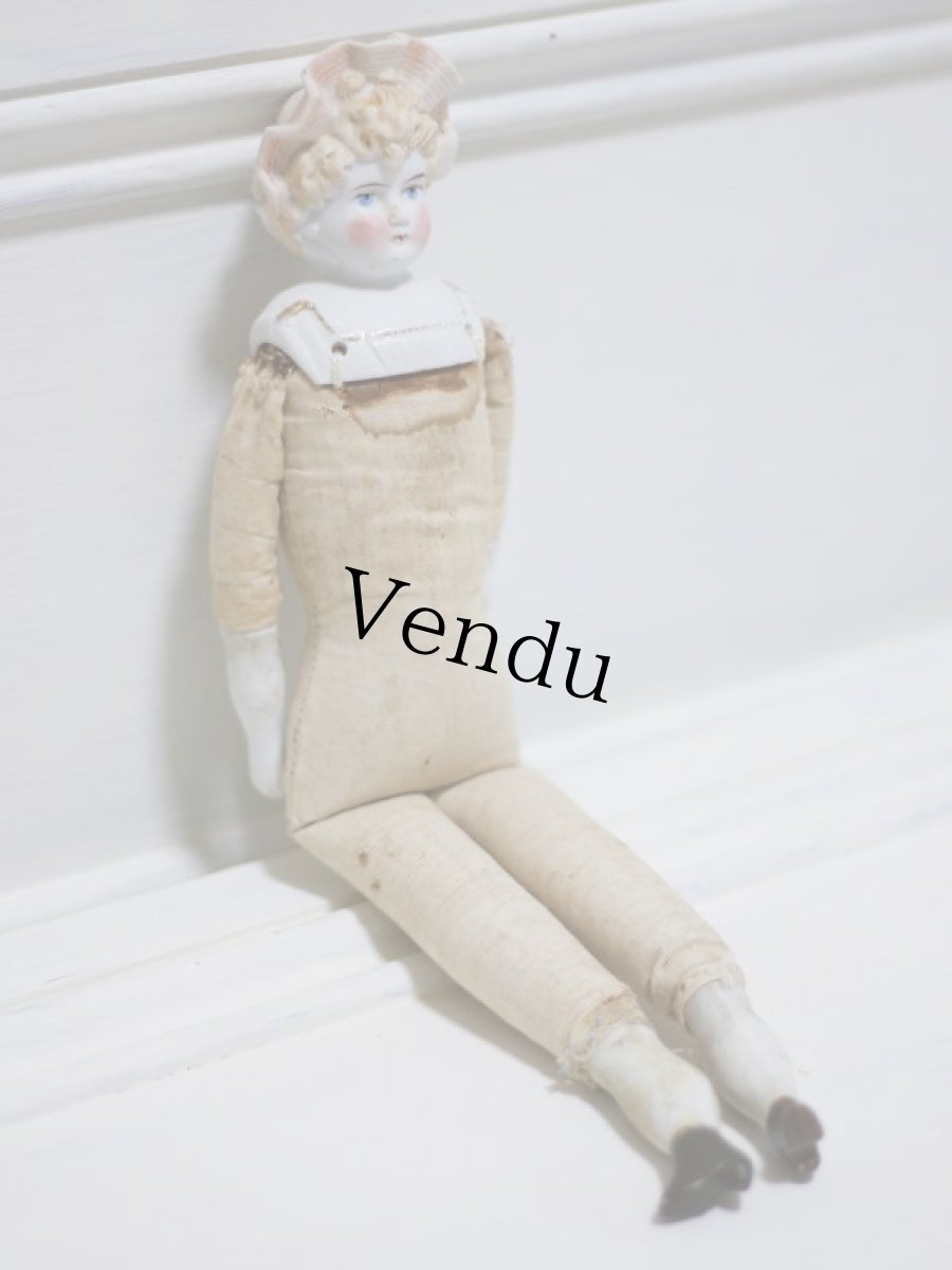 画像4: Rare!! Hertwig China head doll/チャイナヘッドドール// E //12in (4)