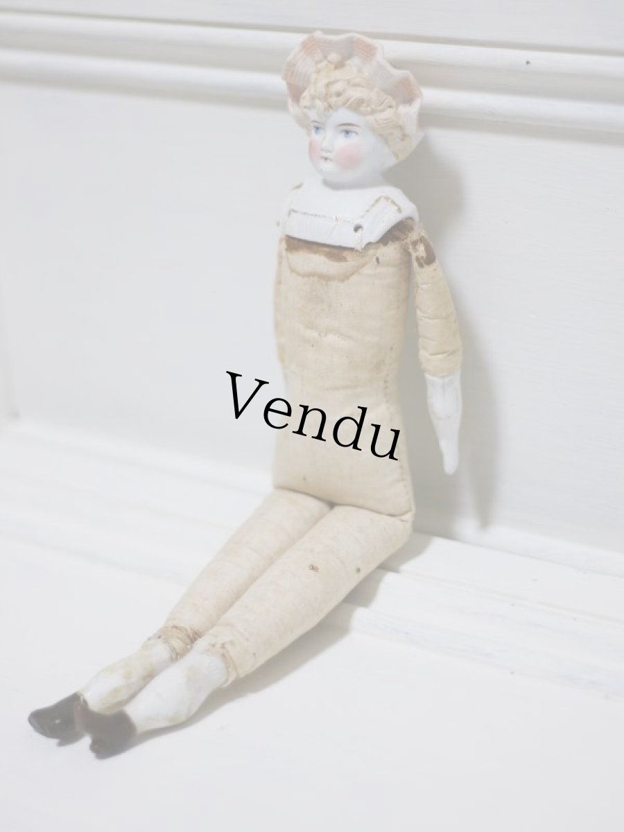 画像5: Rare!! Hertwig China head doll/チャイナヘッドドール// E //12in (5)