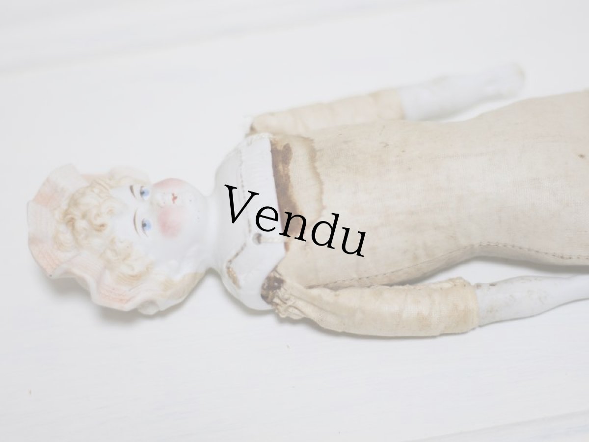 画像10: Rare!! Hertwig China head doll/チャイナヘッドドール// E //12in (10)