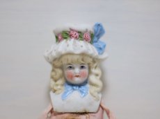 画像2: Rare!! Hertwig China head doll//Pink body//チャイナヘッドドール// G //8in (2)