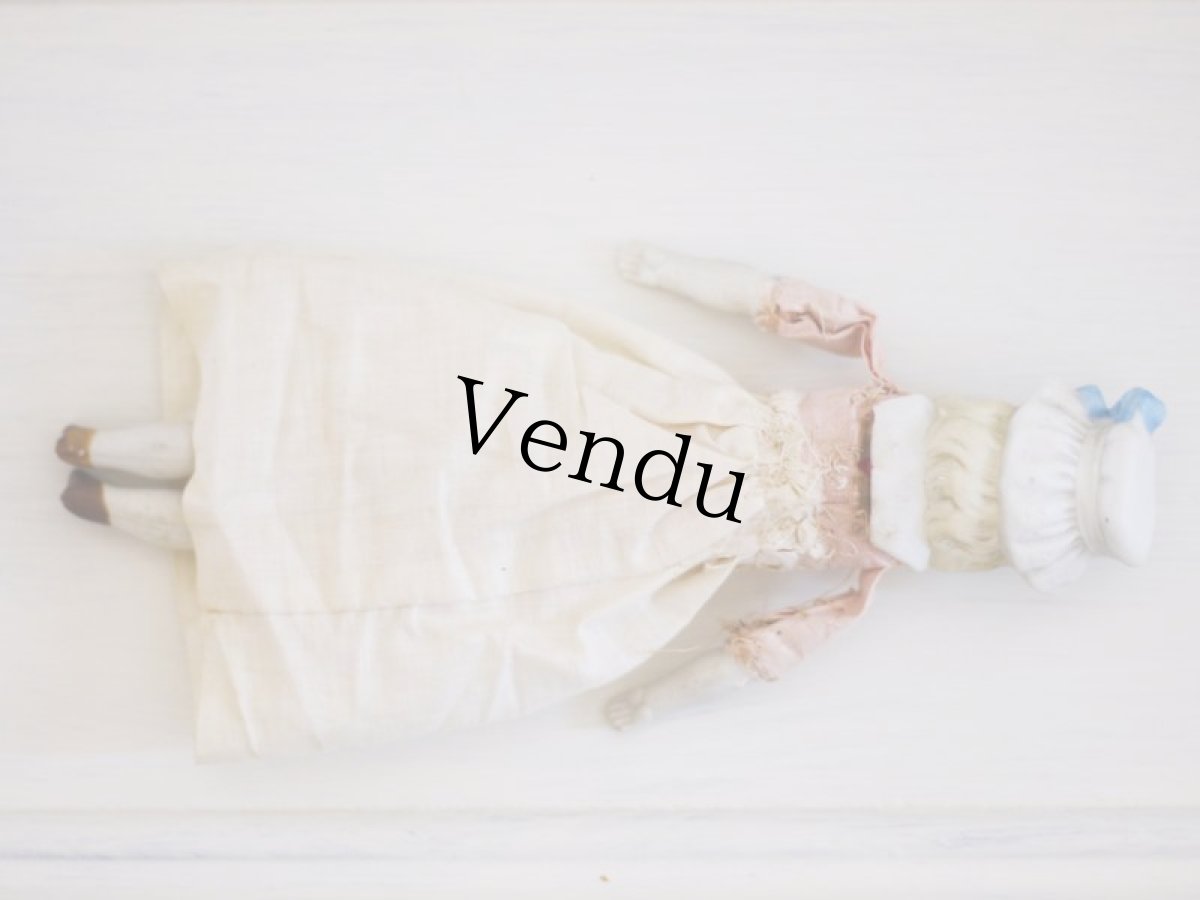 画像6: Rare!! Hertwig China head doll//Pink body//チャイナヘッドドール// G //8in (6)