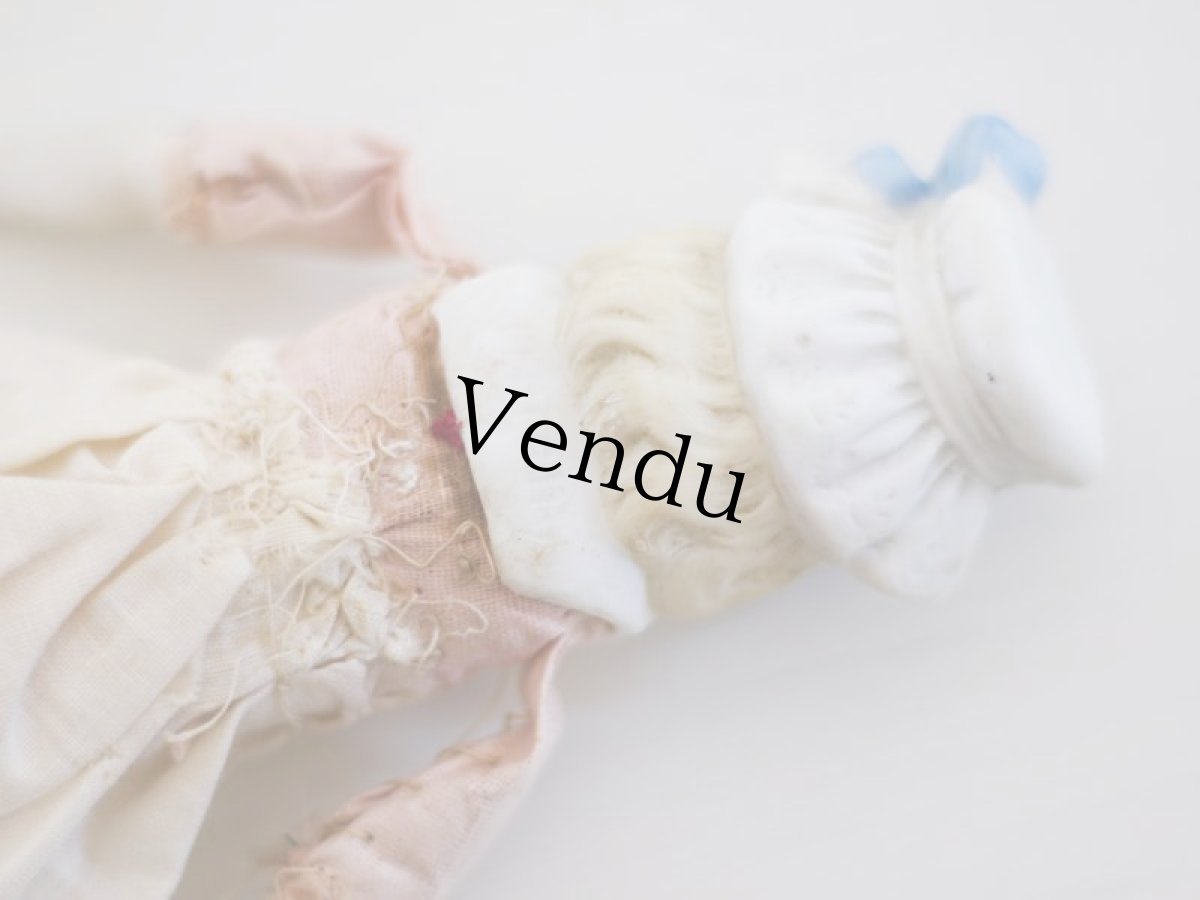 画像7: Rare!! Hertwig China head doll//Pink body//チャイナヘッドドール// G //8in (7)