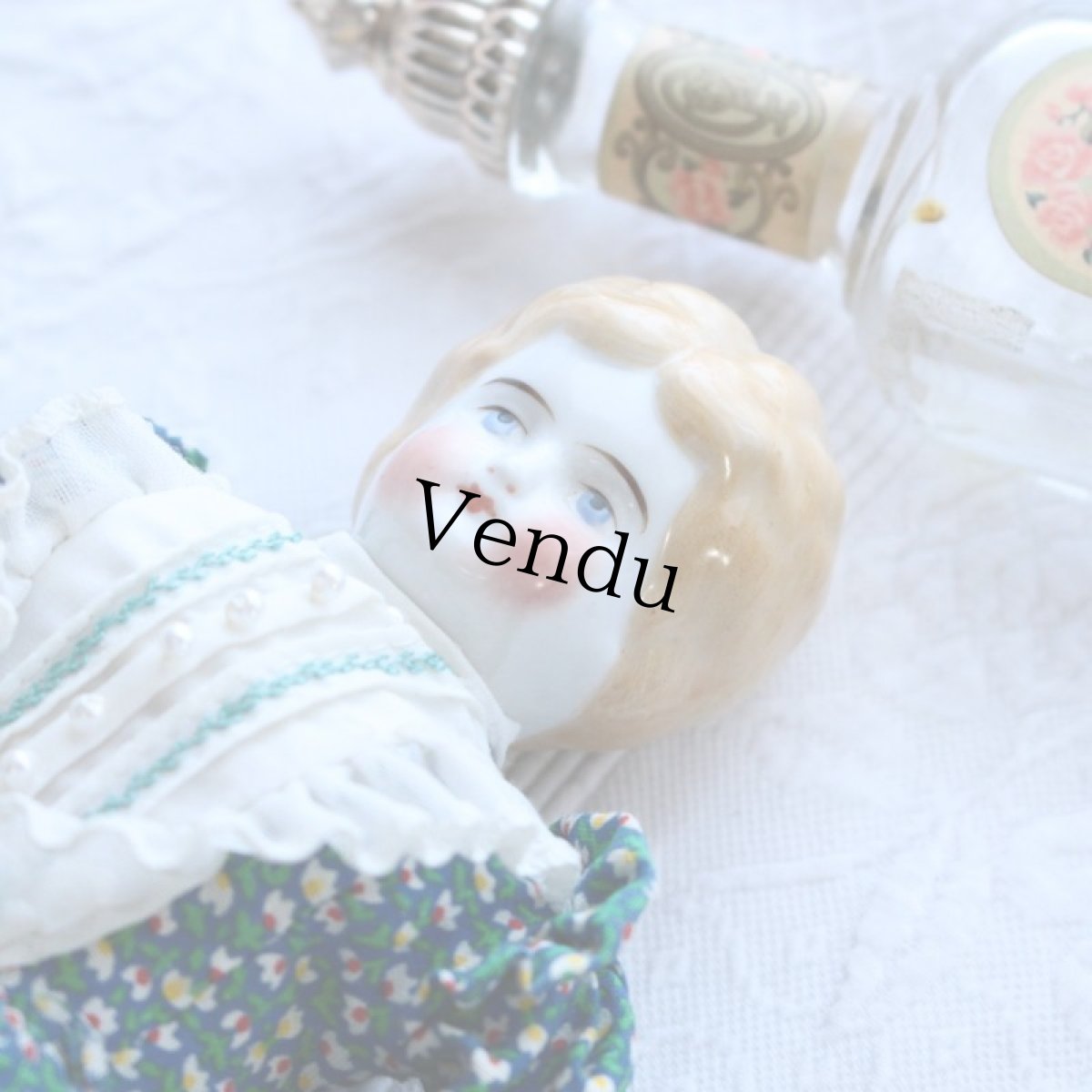 画像2: ブロンドチャイナヘッドドール EK08111801 (2)