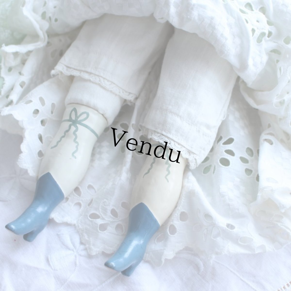 画像6: オーガンジードレスのチャイナヘッドドール EK08181801 (6)