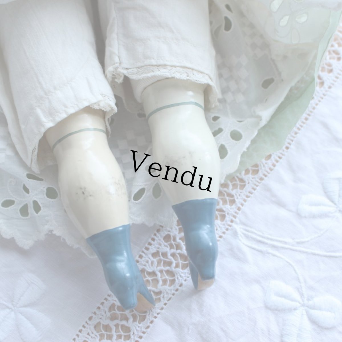 画像9: オーガンジードレスのチャイナヘッドドール EK08181801 (9)