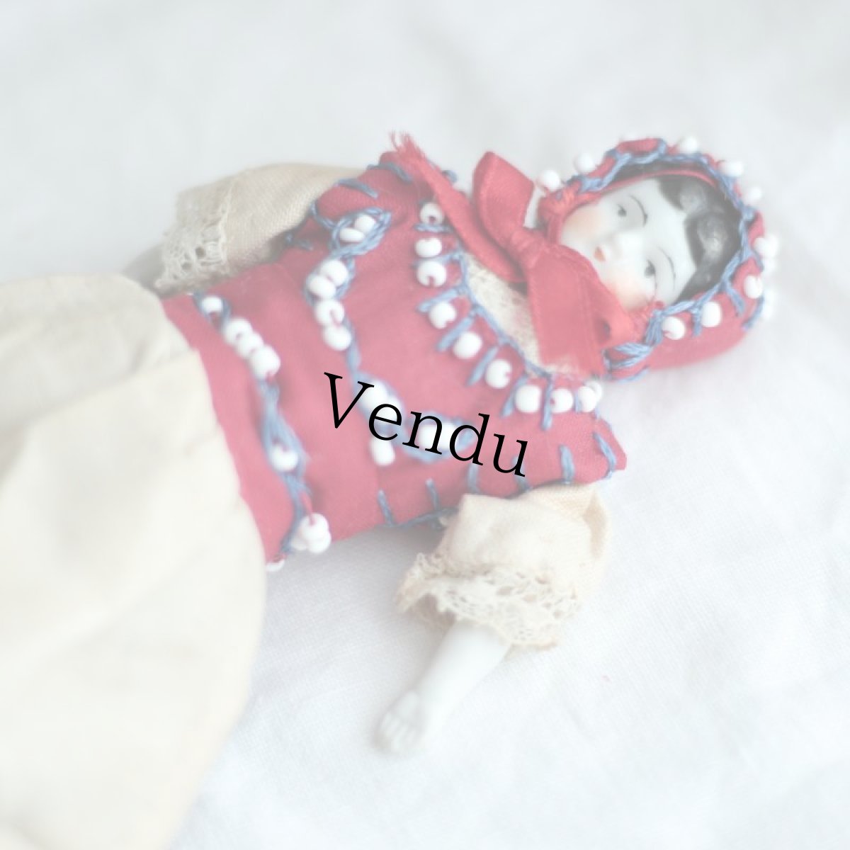 画像8: オランダお衣装のチャイナヘッドドール  344 (8)