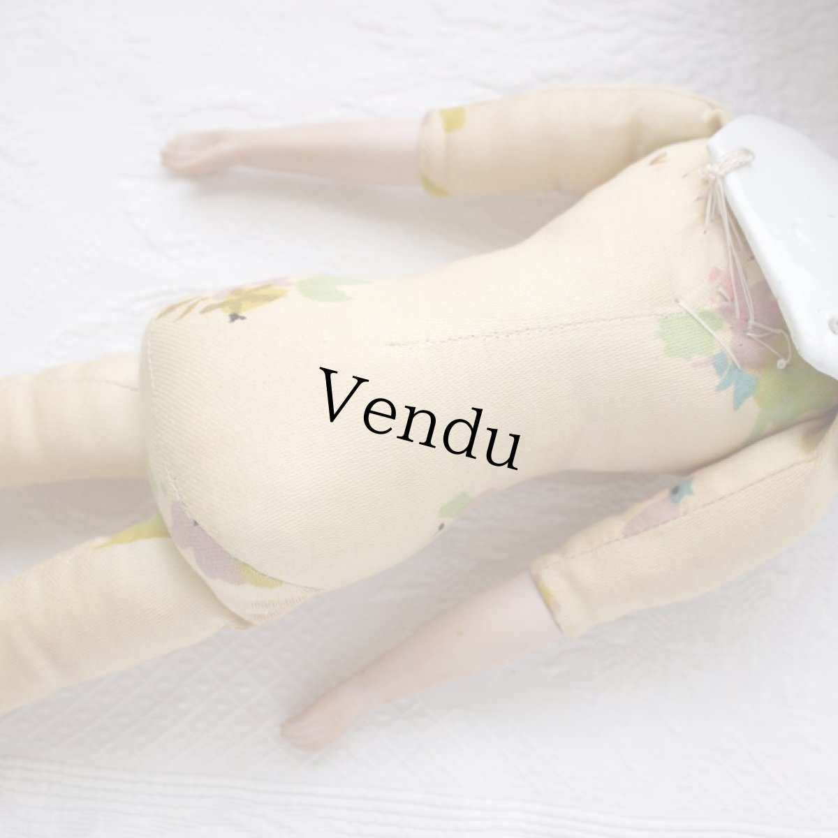 画像9: 花柄ボディの美しいチャイナヘッドドール＊ (9)